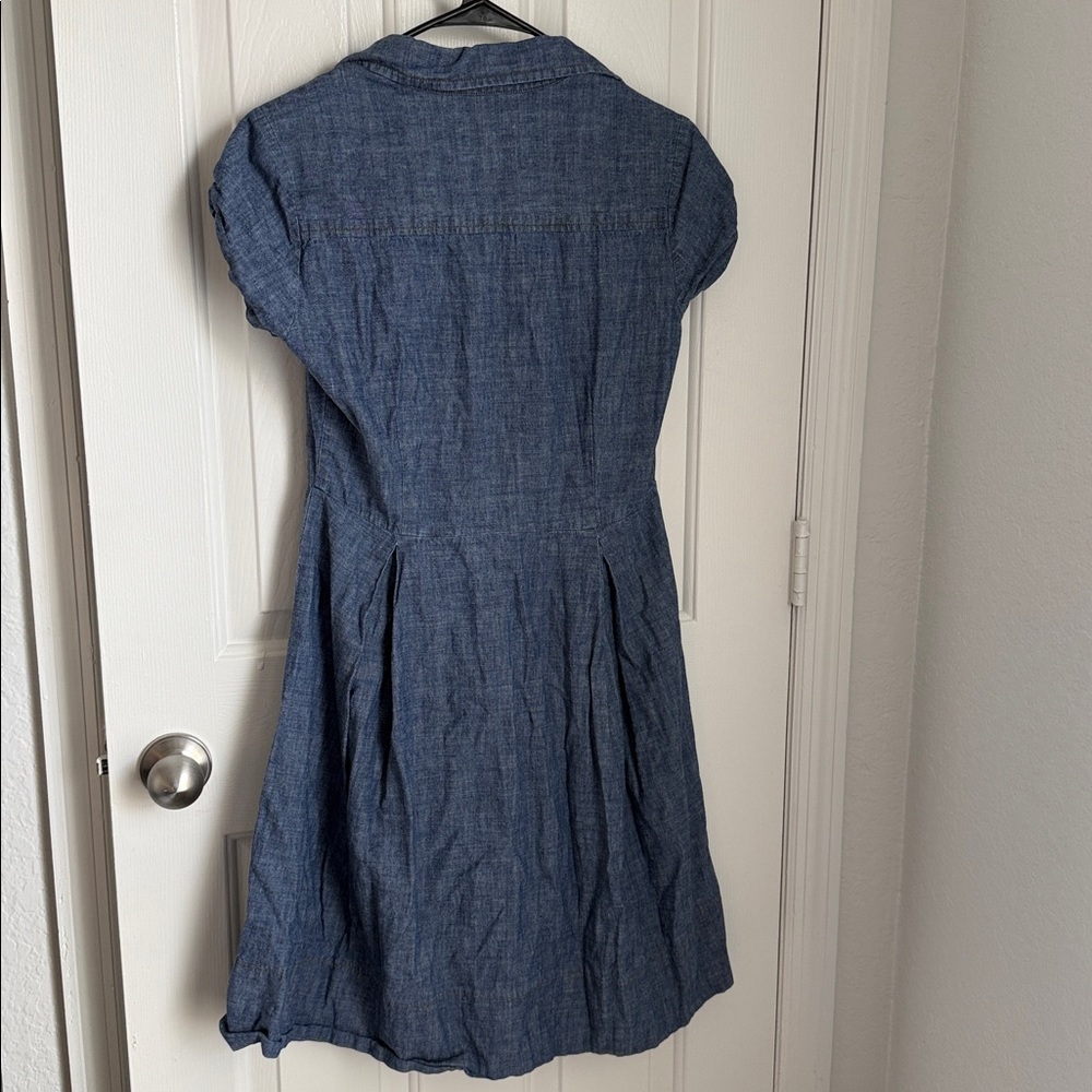 Talbots Petite Denim Blue Button-Up Dress - Picture 8 of 8